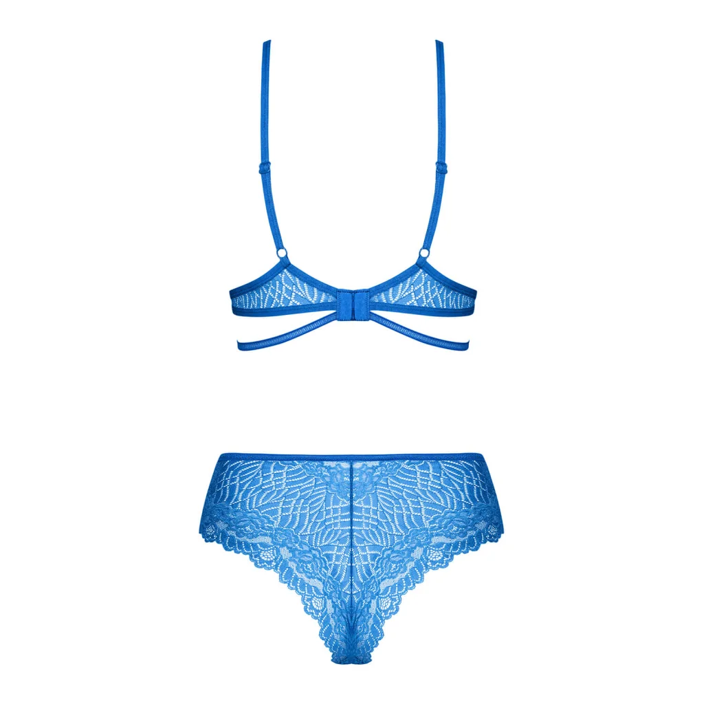 BH Set in Blau BLUELLIA 2-teilig mit Spitze von Obsessive , Dessous, Lingerie, Reizwäsche, sexy, erotisch, kaufen