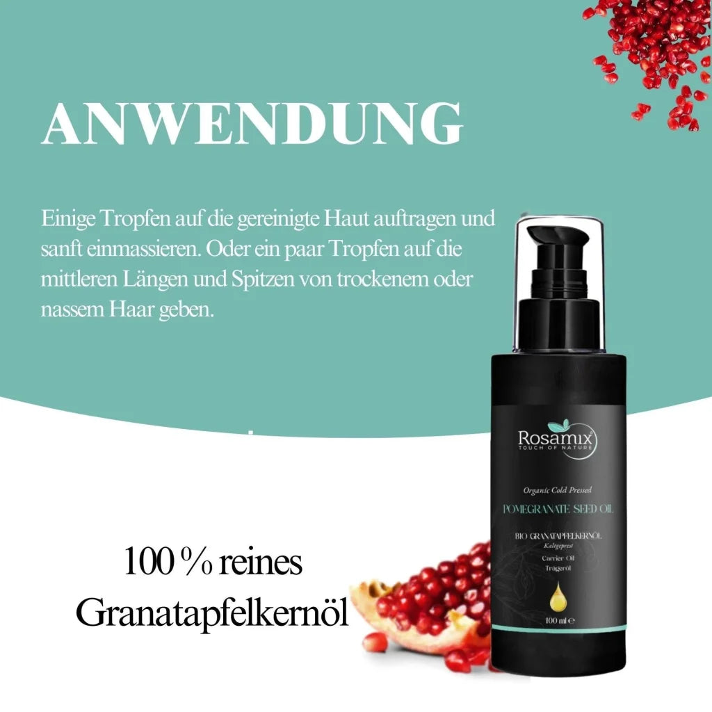 Bio Granatapfelkernöl Kaltgepresst Körperöle