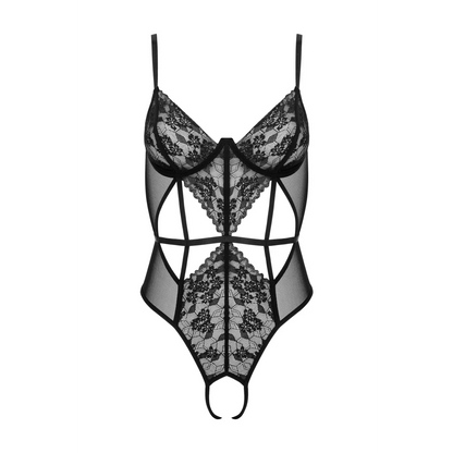 Body BD107 aus Spitze in Schwarz von Kotek