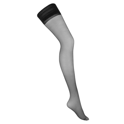 halterlose Strümpfe H037 Hold-ups in Schwarz 20den von KOTEK