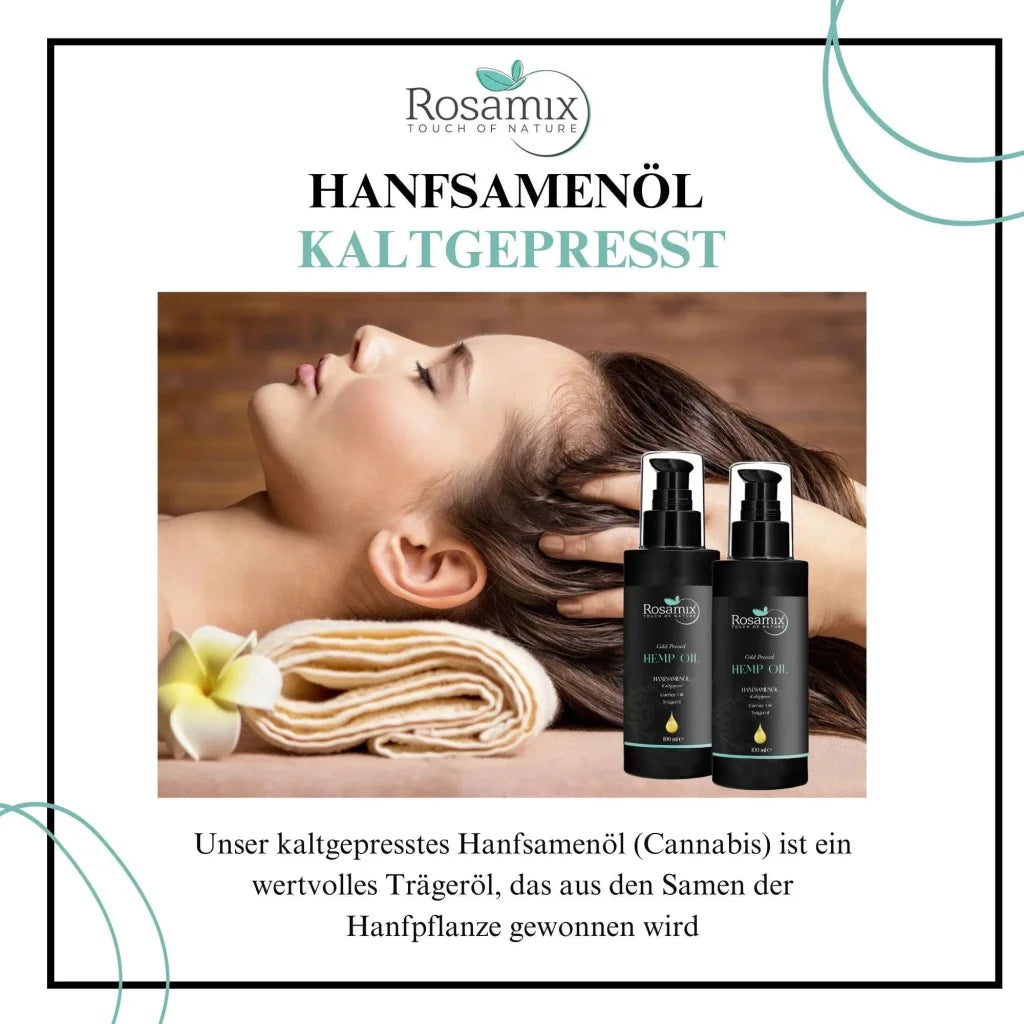 Hanfsamenöl Kaltgepresst von Rosamix Körperöle