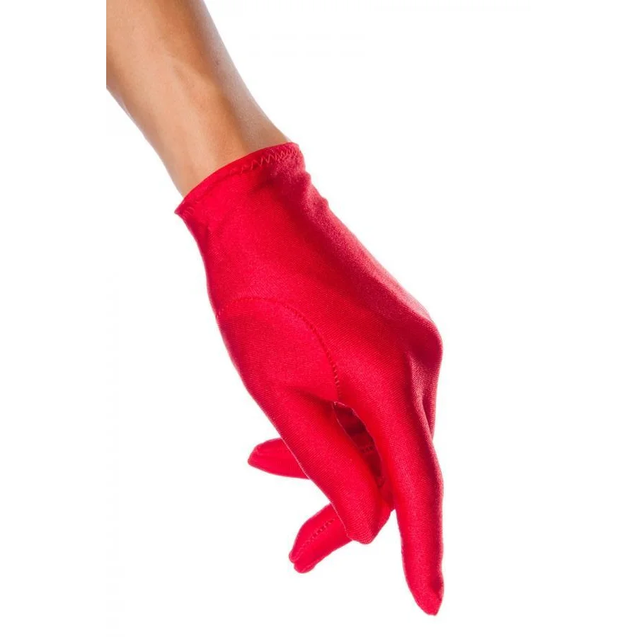kurze Satin-Handschuhe in Schwarz , Dessous, Lingerie, Reizwäsche, sexy, erotisch, kaufen