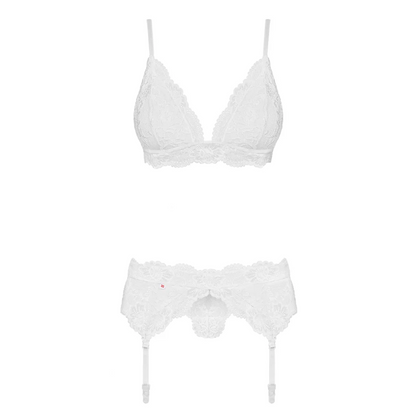 Reizwäsche in Weiß 810 SEG 2 3-teiliges Set von Obsessive , Dessous, Lingerie, Reizwäsche, sexy, erotisch, kaufen