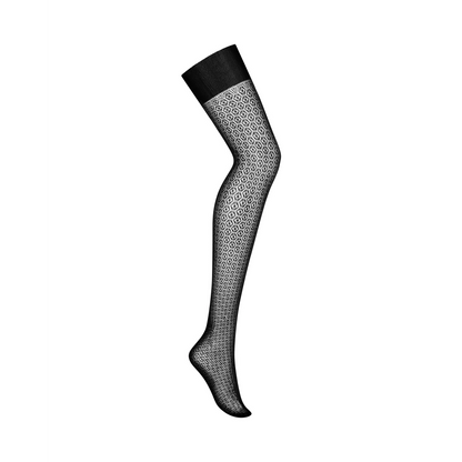 Strapsstrümpfe in Schwarz S824 Stockings von Obsessive