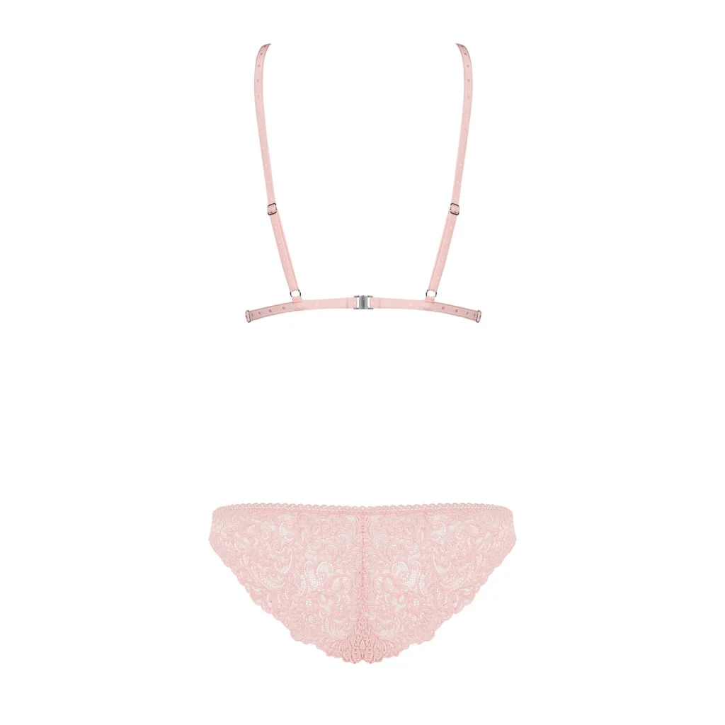 BH Set in Pink mit Spitze DELICANTA 2-teiliges Dessous Set von Obsessive