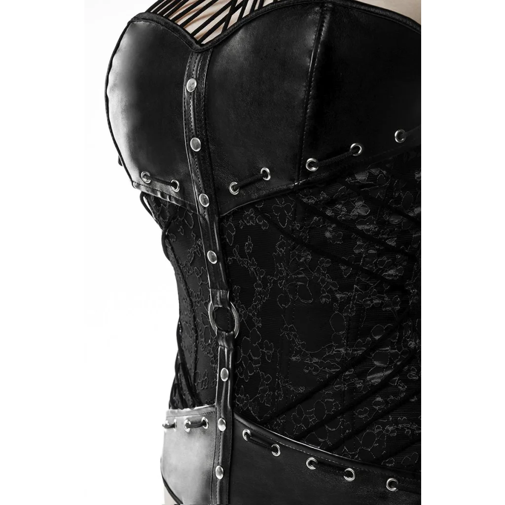 Corsage aus Kunstleder mit Halsband und Slip von Grey Velvet , Dessous, Lingerie, Reizwäsche, sexy, erotisch, kaufen