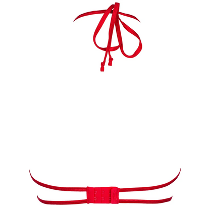 Eleganter BH in Rot mit Spitze mit Bügeln V-8861 Bra von Axami