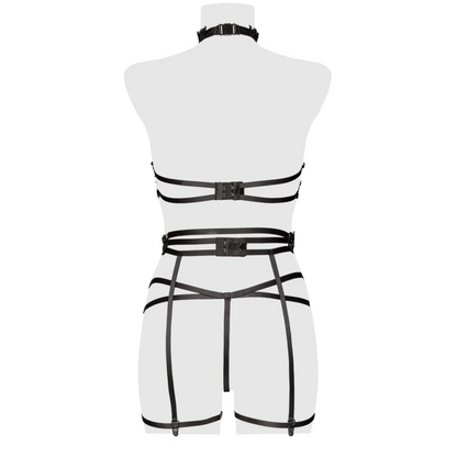 Erotikset mit Strapsgürtel und BH aus transparentem elastischen Netz von Grey Velvet , Dessous, Lingerie, Reizwäsche, sexy, erotisch, kaufen