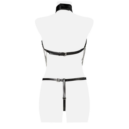 Erotiksets erotisches Kettenset Harness 3-teilig mit Zierketten von Grey Velvet Dessous Erotische Kleidung Reizwäsche