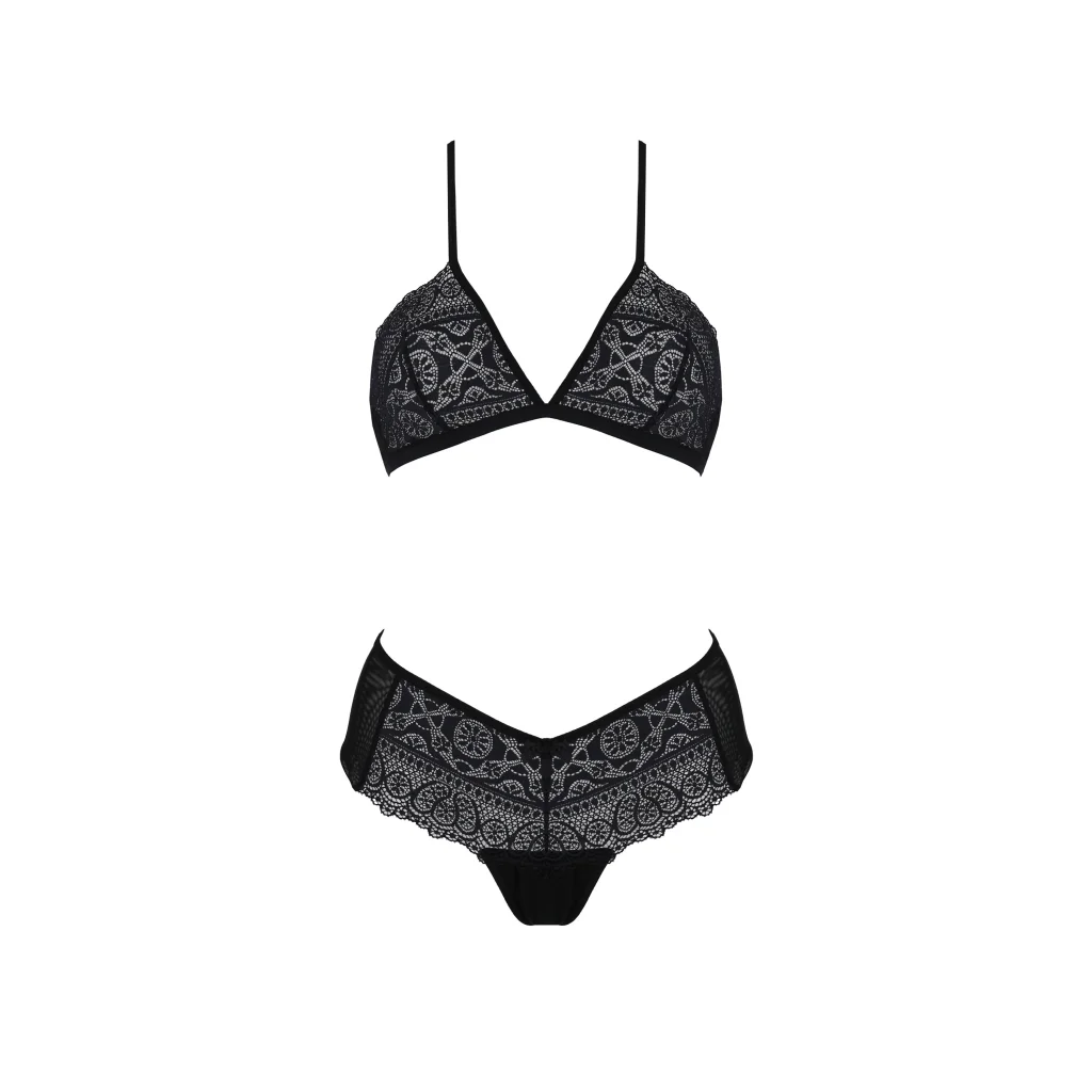 KERRIA BH-Set in Schwarz Dessous aus PASSION eco collection