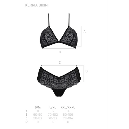 KERRIA BH-Set in Schwarz Dessous aus PASSION eco collection