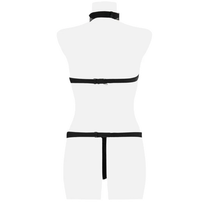 Erotiksets Ketten-BH-Set ouvert 7-teiliges von Grey Velvet Dessous Erotische Kleidung Reizwäsche
