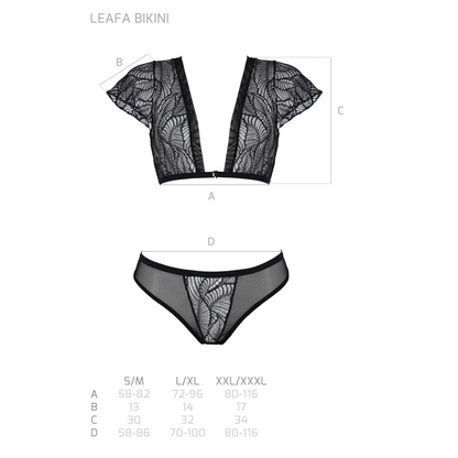 LEAFA BH-Set in Schwarz aus PASSION eco collection