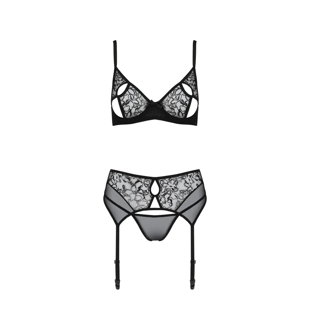 PRIMULA BH-Set in Schwarz open Bra aus der PASSION eco collection