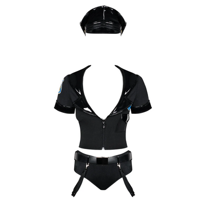Rollenspielkostüm Police 5-teiliges Kostüm Polizistin von Obsessive