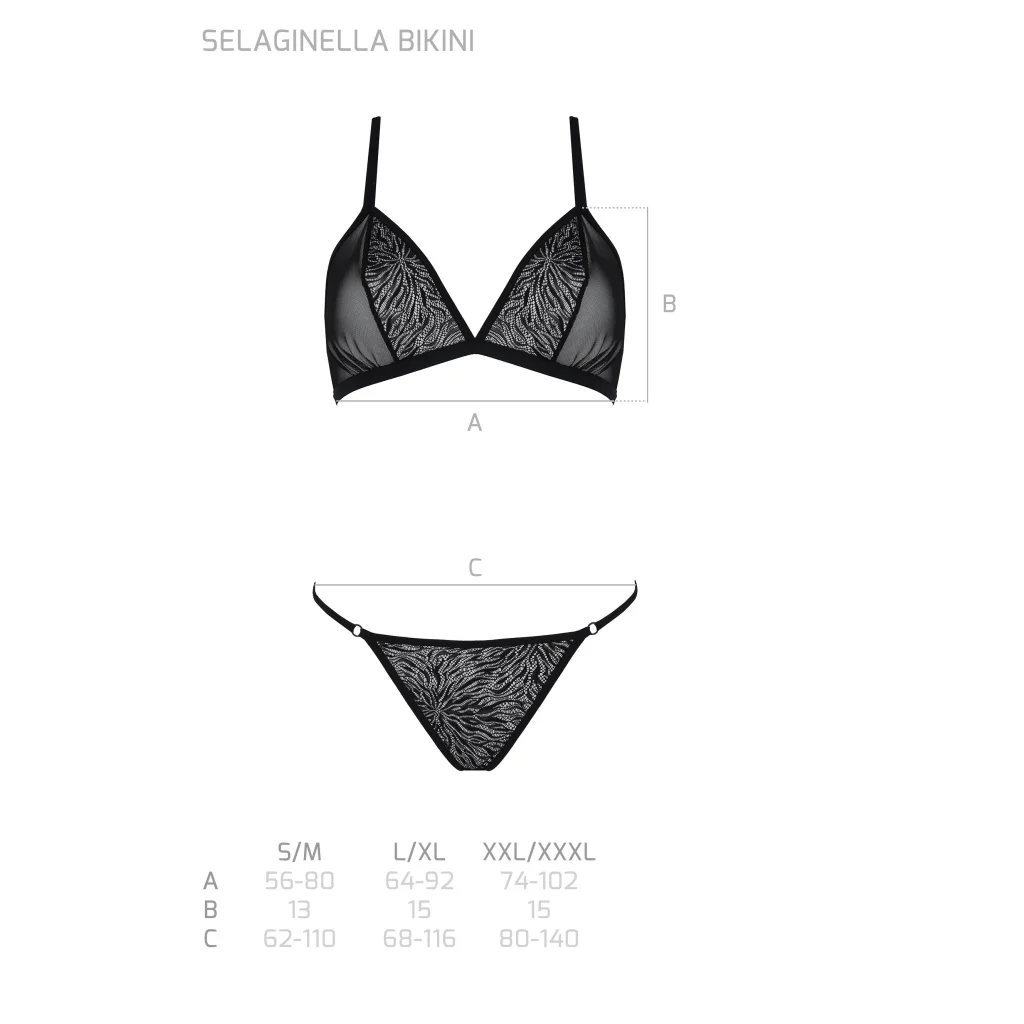 SELAGINELLA BH-Set in Schwarz aus PASSION eco collection , Dessous, Lingerie, Reizwäsche, sexy, erotisch, kaufen