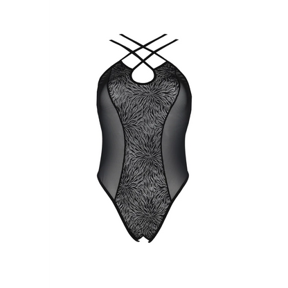 SELAGINELLA Stringbody in Schwarz ouvert aus PASSION eco collection